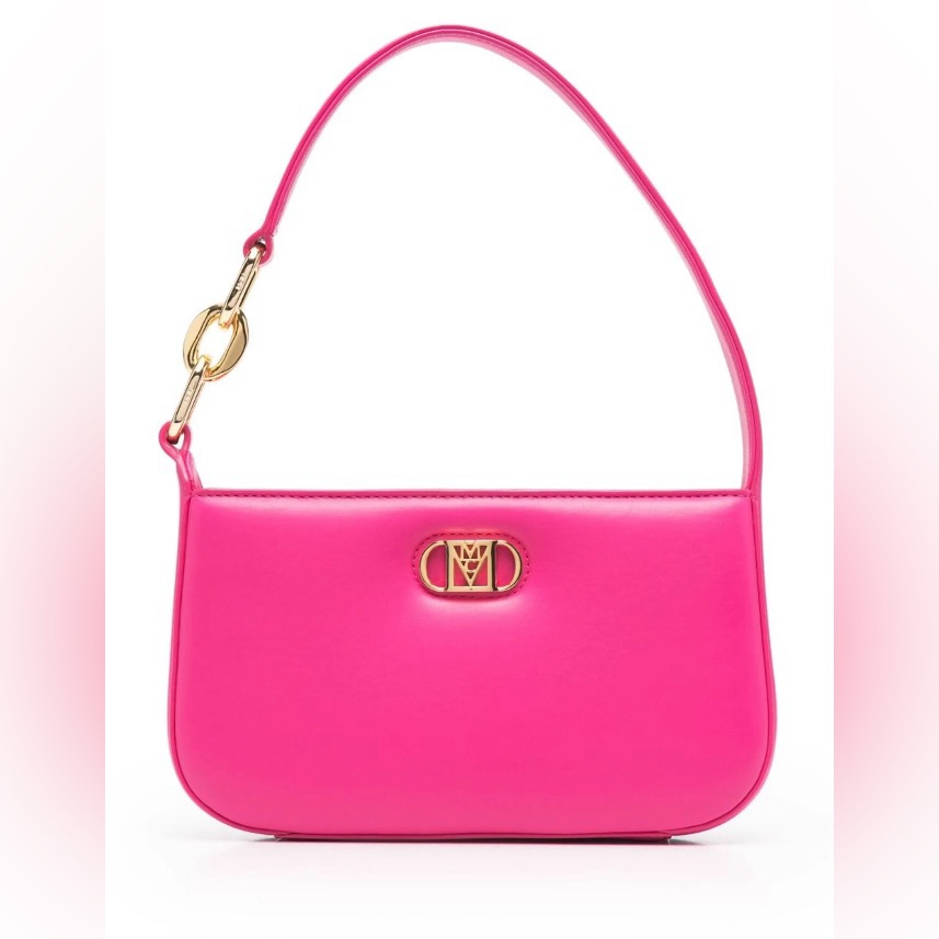 Nwt Mcm Mini Mode Travia Leather Shoulder Bag, Fuschia Purple